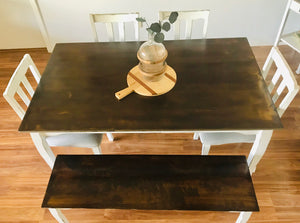 Perfect Farmhouse Table w/Chairs & Bench