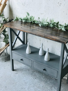 Beautiful Farmhouse Entryway Table or Coffee Bar