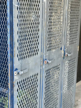 Load image into Gallery viewer, Amazing Vintage Industrial Triple Locker