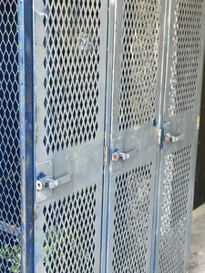 Amazing Vintage Industrial Triple Locker