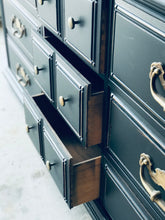 Load image into Gallery viewer, Moody Large Black Dresser or Buffet