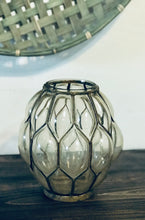 Load image into Gallery viewer, Vintage Nautical Bubble Glass Vase