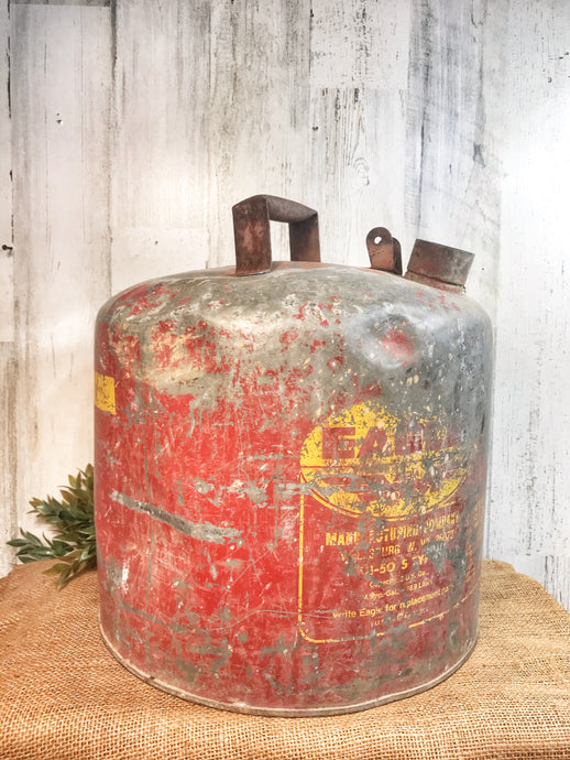 Old Industrial Gas Can