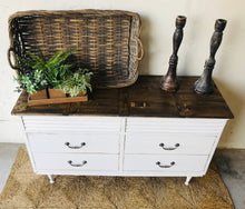 Load image into Gallery viewer, Rustic Revamped MCM Buffet or Dresser