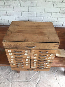 Old handmade cubby tool box