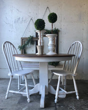 Load image into Gallery viewer, Charming Farmhouse Round or Oval Table, Two Chairs, &amp; Bench