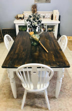 Load image into Gallery viewer, Perfect farmhouse table &amp; chairs (4)