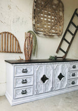 Load image into Gallery viewer, Stunning Large Vintage Farmhouse Buffet, TV Stand, or Dresser