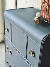 Load image into Gallery viewer, Pretty Vintage Waterfall Chest of Drawers