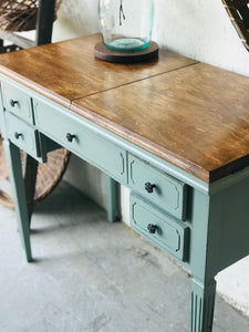 Lovely Revamped Vintage Sewing Desk