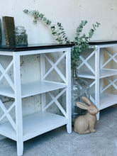 Load image into Gallery viewer, Perfect Farmhouse Cross Base End Table Set