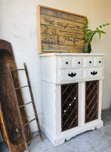 Load image into Gallery viewer, Revamped Farmhouse Wine Cabinet