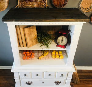 Farmhouse Repurposed Multi-use Cabinet