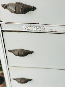 Beautiful Vintage Waterfall Chest of Drawers