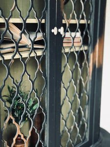 Gorgeous Large Black & Gold China Cabinet