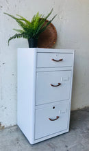 Load image into Gallery viewer, Adorable Vintage Industrial Rolling File Cabinet