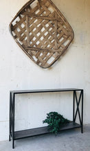 Load image into Gallery viewer, Modern Farmhouse Narrow Metal Sofa or Entryway Table
