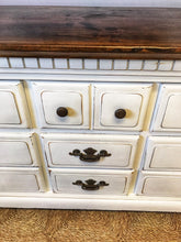 Load image into Gallery viewer, Perfect Vintage Farmhouse Buffet or Long Dresser
