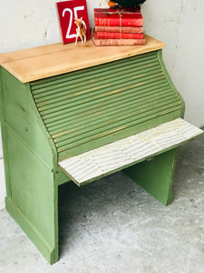 Adorable Small Roll Top Desk or Mail Station