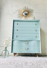 Load image into Gallery viewer, Pretty Revamped MCM Chest of Drawers