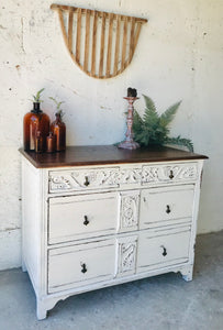 Beautiful Antique Farmhouse Dresser, Buffet, or Coffee Bar