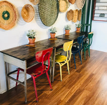 Load image into Gallery viewer, Four Adorable Vintage School Desks &amp; Chairs