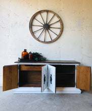 Load image into Gallery viewer, Stunning Vintage Farmhouse Credenza, Buffet, or TV Stand