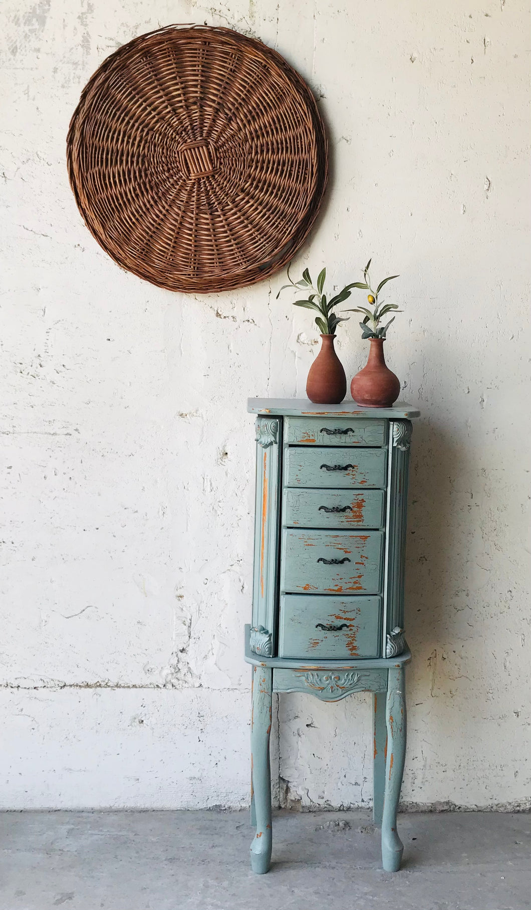 Pretty Chippy Jewelry Cabinet