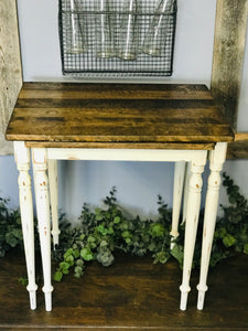 Adorable Farmhouse Nesting Table Set (2)