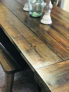 Perfect Farmhouse Table, Chairs, & Bench