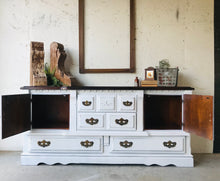 Load image into Gallery viewer, Pretty Rustic Farmhouse Buffet or TV Stand