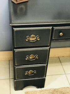 Classy Black Farmhouse Desk (no chair)