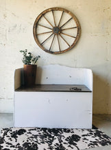 Load image into Gallery viewer, Large Vintage Farmhouse Storage Bench