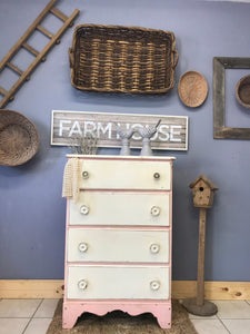 Shabby Chic Vintage Chest of Drawers