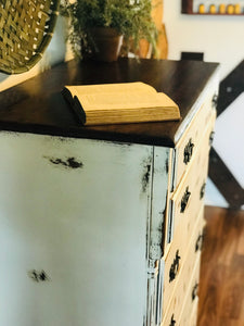 Tall Boy Farmhouse Chest of Drawers