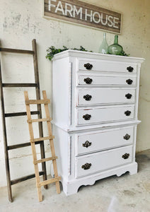 Perfect Chunky Farmhouse Tall Chest of Drawers