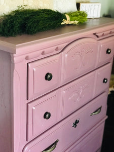 Lovely Vintage Pink Chest of Drawers