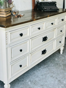 Beautiful Buttercream Dresser, Buffet, or TV Stand