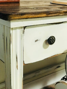 Adorable Farmhouse Desk (Black Buffalo Check)