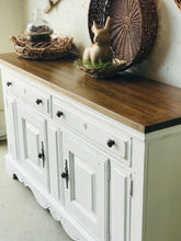 Load image into Gallery viewer, Pretty Farmhouse Buffet Cabinet or TV Stand