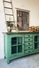 Load image into Gallery viewer, Stunning Turquoise TV Console Cabinet or Buffet