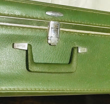 Load image into Gallery viewer, Vintage “Sears Featherlite” Green Suitcase