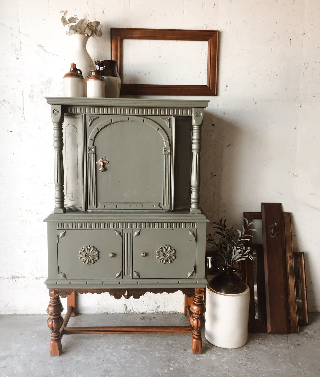 Lovely Antique Jacobean Style Cabinet