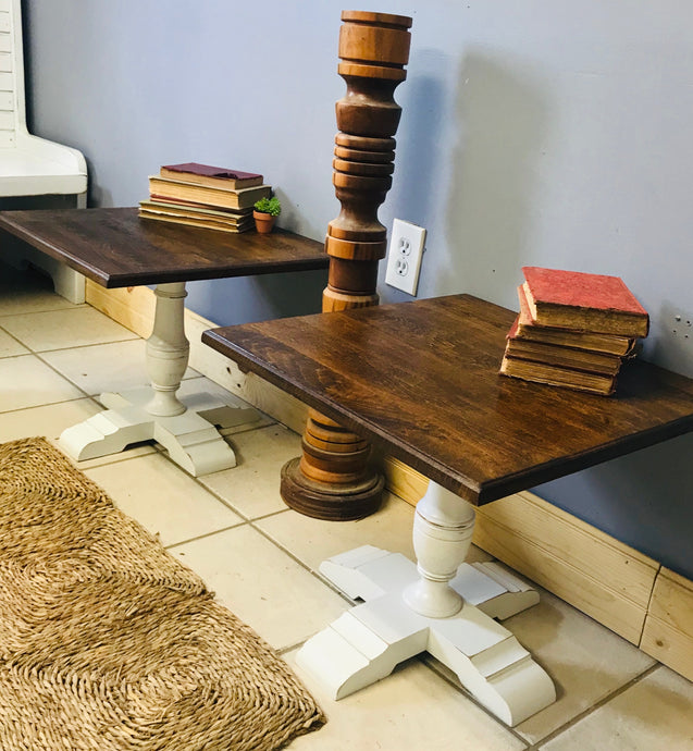 Perfect farmhouse short end tables