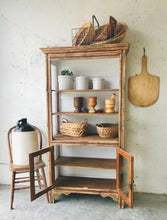 Load image into Gallery viewer, Stunning Antique Farmhouse Hutch Cabinet