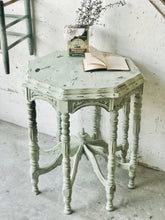 Load image into Gallery viewer, Pretty Antique Chippy Octagon Side Table