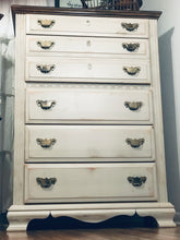 Load image into Gallery viewer, Beautiful Tall Boy Chest of Drawers and Nightstand Set