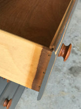 Load image into Gallery viewer, Adorable Vintage Gray Dresser