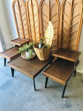 Load image into Gallery viewer, Revamped MCM Coffee &amp; End Table Set (3pc)