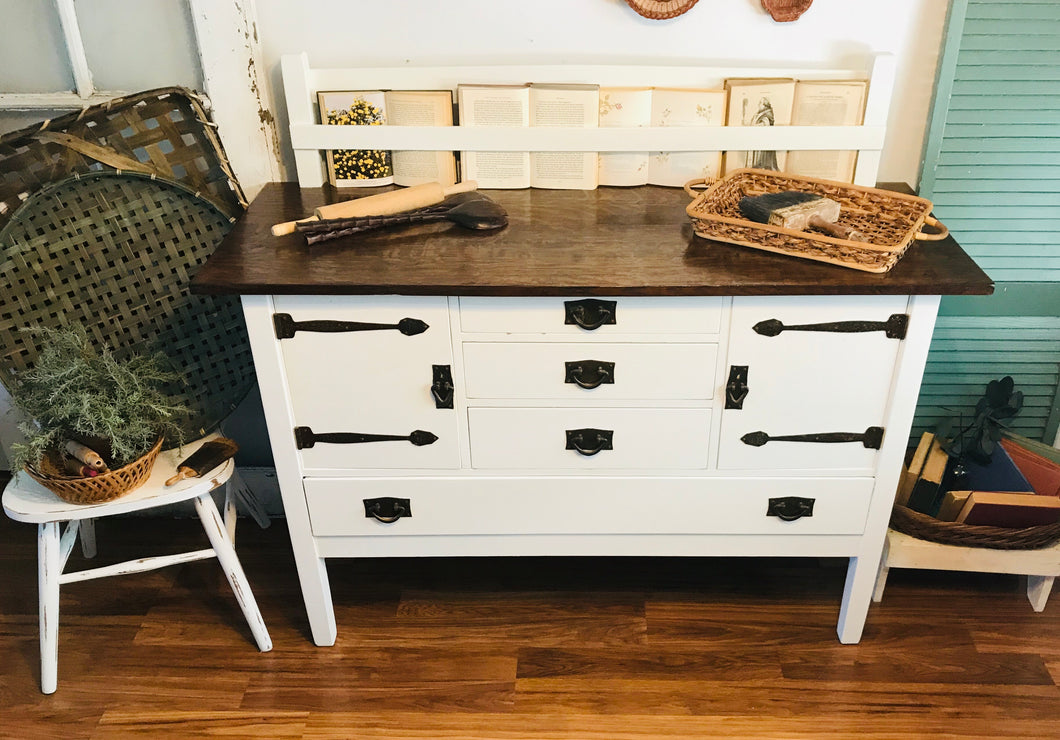 Solid Wood Farmhouse Buffet Table or TV Stand